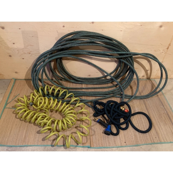 Lot Of Garden Hoses and Attachments
