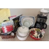 Image 1 : Sunbeam 12 Cup Coffee Pot, Roaster, Casserole Dishes, Kitchen BBq Utensils Plus Angel Food Pan