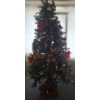 Image 1 : Fully Decorated and Assembled Holiday Tree 7 Foot, Nativity Scene Included 17 W, 7 D, 13 T 