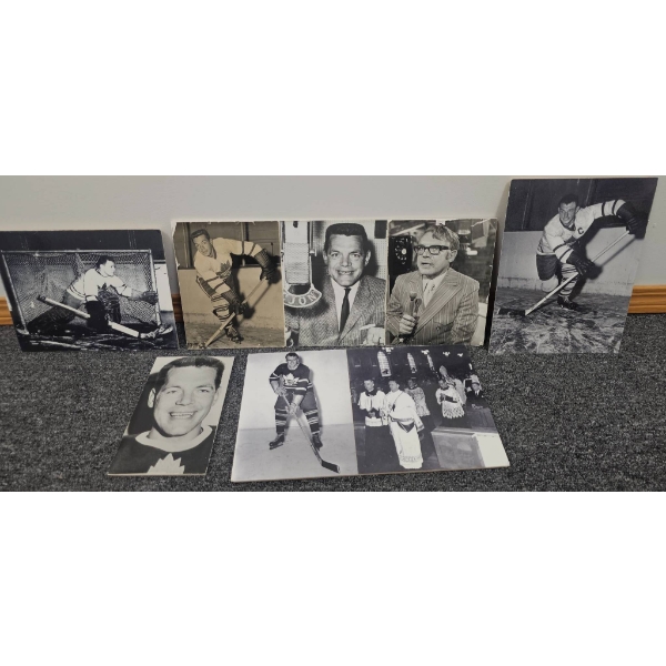 Vintage Canadian Hockey Memorabilia Photographs