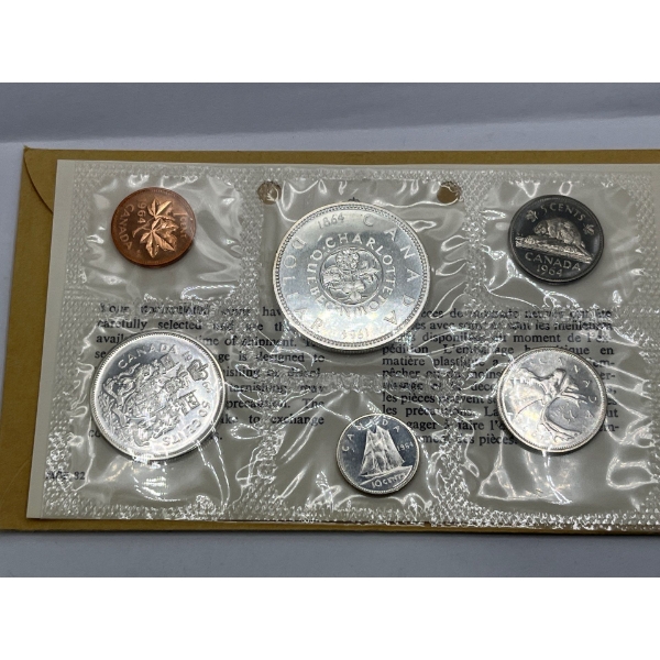 1964 Canadian Uncirculated Coin Set 43g 80% Silver