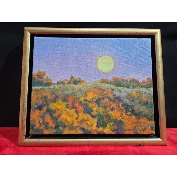 Dean Francis Moon Oil on Canvas 8"x10" 