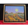 Image 1 : Dean Francis Moon Oil on Canvas 8"x10" 