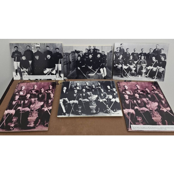 Historical Hockey Team Photographs with Captions and Notes