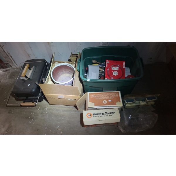 Propane Stove, B&D Models 5710 and 7491-04 Sanders, Assorted Home and Garage Items