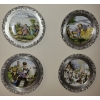 Image 1 : Vintage Pewter Wall Plate Collection 9T