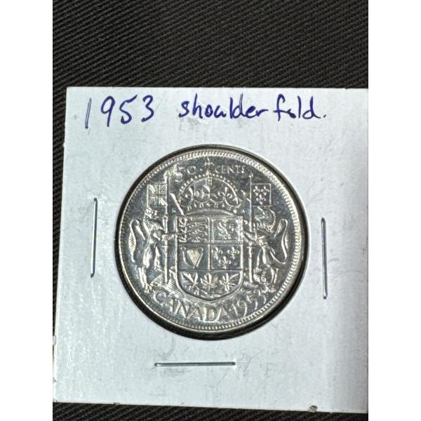 Canada 1953 Half Dollar Coin
