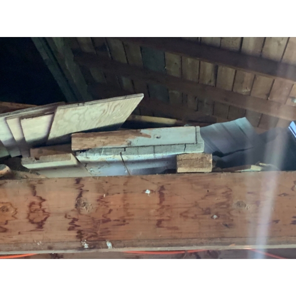 Lot of Misc Aged Wood, buyer responsible for removing and loading
