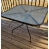 Image 1 : Outdoor Dining Table 40 w, 40 d, 28 h and Chairs 24 w, 21 d, 32 h