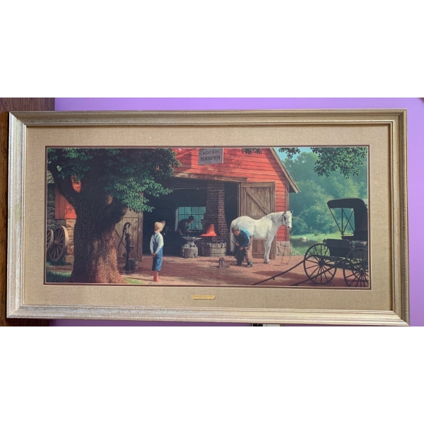 Art Print 51x27 - Horse & Buggy Days By Paul Detlefsen