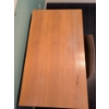 Image 2 : Teak Study w/ Mid Century Scoop Chair 44x20x29