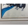 Image 6 : Kurt Flett Northern Lites Promotions 1993 Trio Of Original Navajo Artwork Framed Collection 17"X20"