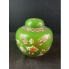 Image 1 : Lot 6 Vintage Chinese Enamel Ginger Jar with label 6.5”