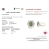 Image 3 :  Silver Tourmaline gemstone RIng 5.22 ct Certified ($3,571 Appraisal)