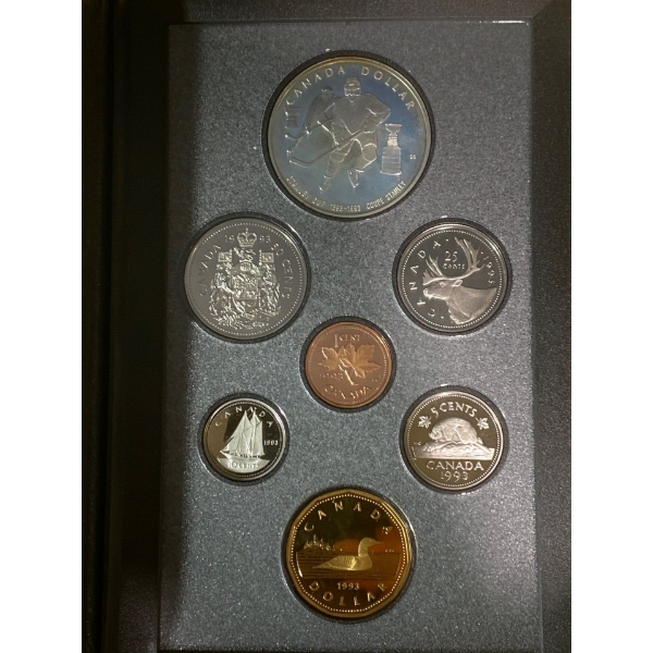 1993 Canadian Proof Dollar Set Commemorating the 100th Anniversary of the Stanley Cup
