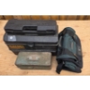 Image 2 : Fishing Tackle Set with Rod, Reels, Tackle Boxes, and Cabelas Bag