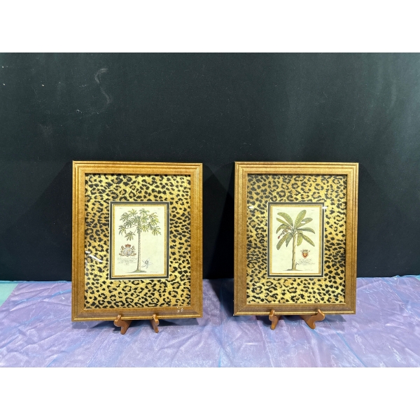 Pair of Palm Tree Prints 5.75Wx7.5H