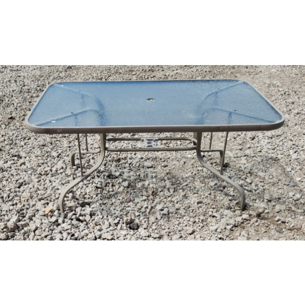 Outdoor Rectangular Patio Table 60 W, 38 D, 26 T