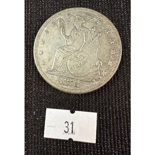 1872 United States Liberty Dollar - Silver 