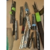Image 3 : Variety of files and vintage cold chisels and punches by Vlchek, plus steal punch stand