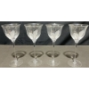 Image 4 : 12 Clear Etched Leaf Motif Wine and Champagne Glasses