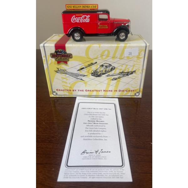 1937 GMC Van Coca Cola Matchbox Collectibles 4.5L