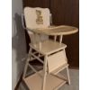 Image 2 : Vintage Wood Baby  High Chair - 40T 