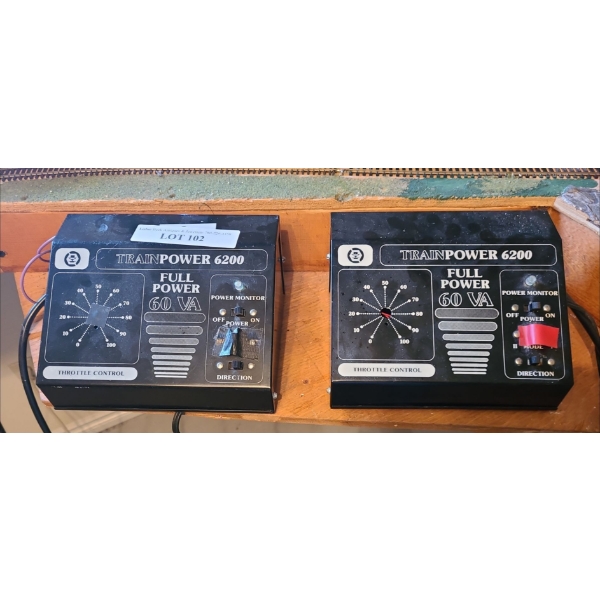 Pair of Trainpower 6200 Full Power VA Model Train Power Supply 