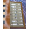 Image 5 : Lladro Porcelain Blue and White Medieval Chess Board - All Pieces Intact