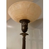 Image 4 : Antique Art Deco Torchiere Floor Lamp 6 feet Tall Solid Base