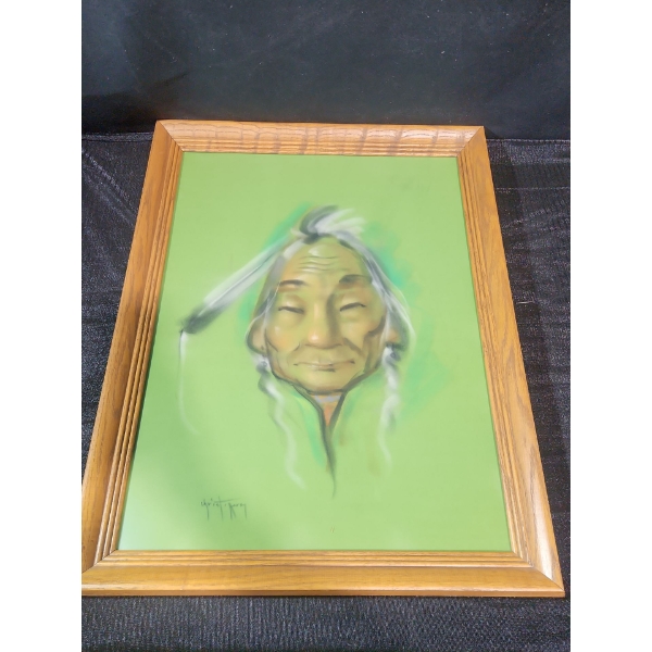 " Papoose Painting" Vintage Art #3