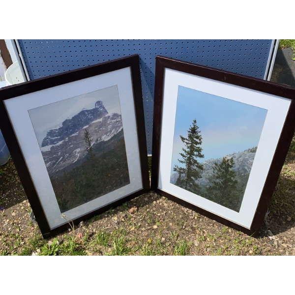 Framed Mountain Landscape Photographs