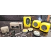 Image 1 : Aiwa and Sony Portable Audio Set With Accessories in Case- Retro Listens!