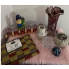Image 1 : Home Decor Collection Incl. Mdina Glass Malta, Candles, Cotton African Fabric Printed in Holland 6ft