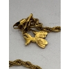 Image 3 : Gold Coloured Rope Chain with Balloon Dog Pendant 24"L