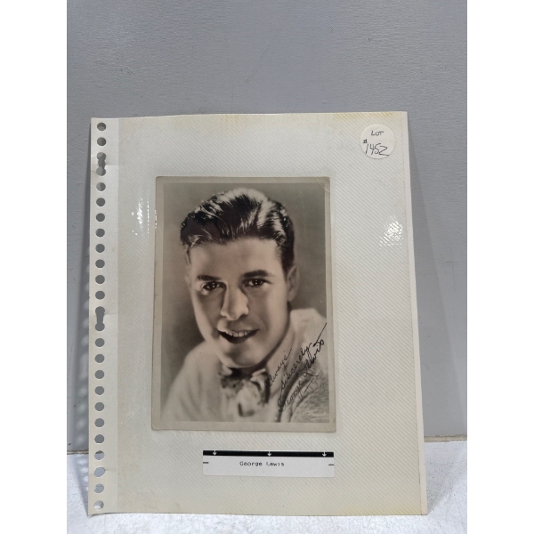 George Lewis Autograph
