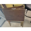 Image 6 : Storage and Furniture Lot with Shelving, Chair, and TV Trays