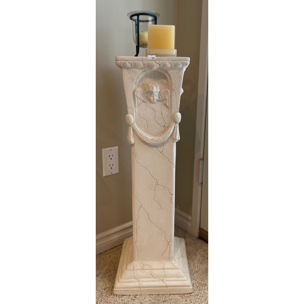 Plaster Pedestal & Candles 30T