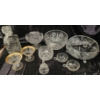 Image 1 : Pressed and Etched Glassware Including Decanter, Bowls, and Cups