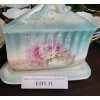Image 2 : Leuchtenburg Painted Floral Bowl, Bonn Floral and Green Glass Covered Dishes and More!