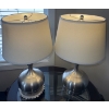 Image 2 : Elegant Empire Table Lamps w/ Brushed Nickle Base & Contemporary Shade(2) 23T