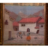 Image 2 : Vintage Peru Wool Wall Hanging  Woven Wall Tapestries Embroidered Silk 54"x46"tall (largest)