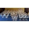 Image 1 : Lovely Barware Glass Set W/ Gold Tone Trim  All Sizes!