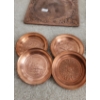 Image 9 : Copper Decor: Hot plate 7 X 7, Oil Can 9 T, Watering Can, Sifter and More!