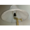 Image 2 : Two Free Standing Brass Lamps w/shades + 1 Small Decorative Lamp w/NO shade  (59"tallest)
