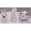 Image 1 : Swarovski Crystal Chicken, Bunny and Dog