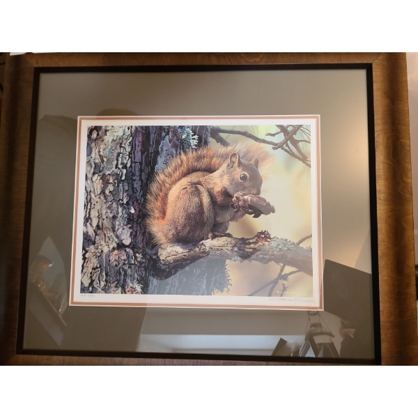 Picnic Perch by Carl Brender Artist Proof 64/76 22 w 19 1/2 h