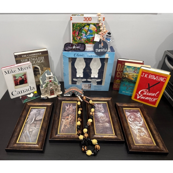 Books Lamps Safari Art Puzzle & more