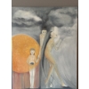 Image 1 : Lauri Ansell - Girl Holding Ashes - Oil On Canvass 16 x 20