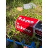 Image 5 : New three person Eskimo quickfish, three fishing hut with Berkley fishing bag and hand powered auger